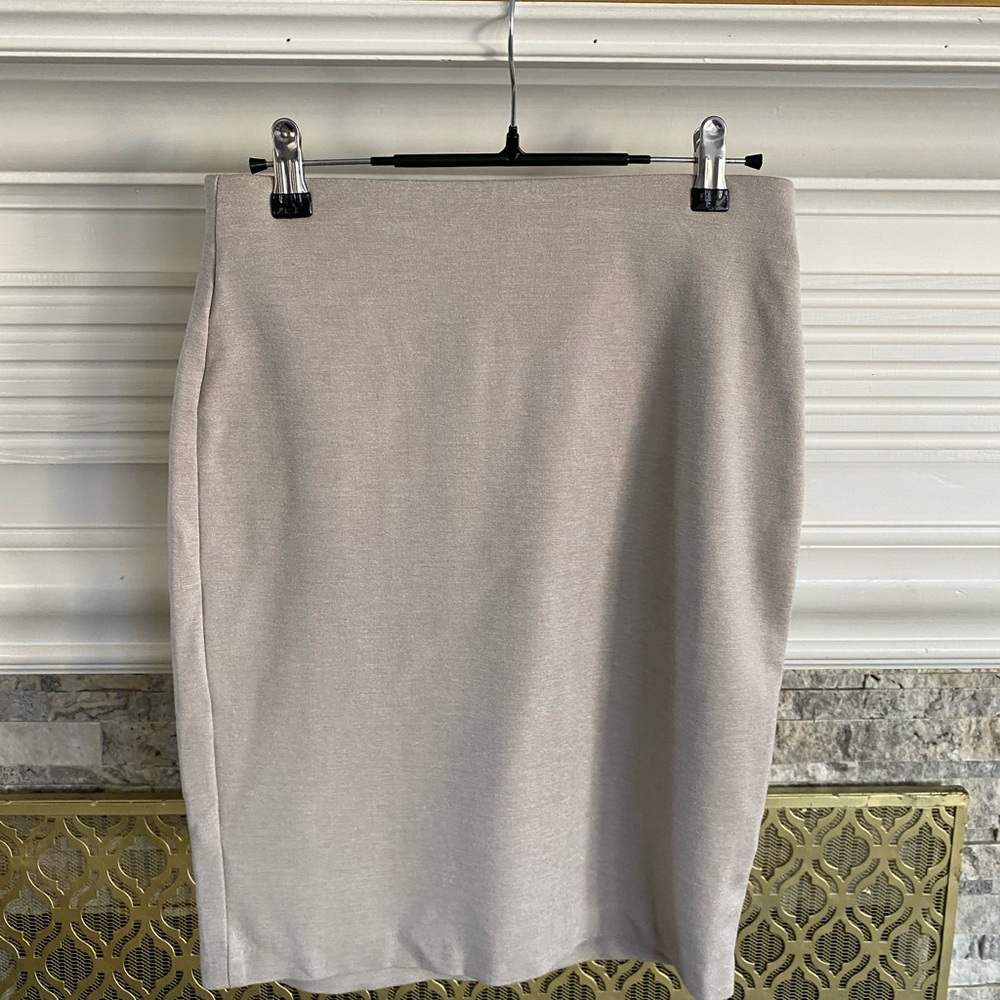 Philosophy Beige Pencil Skirt